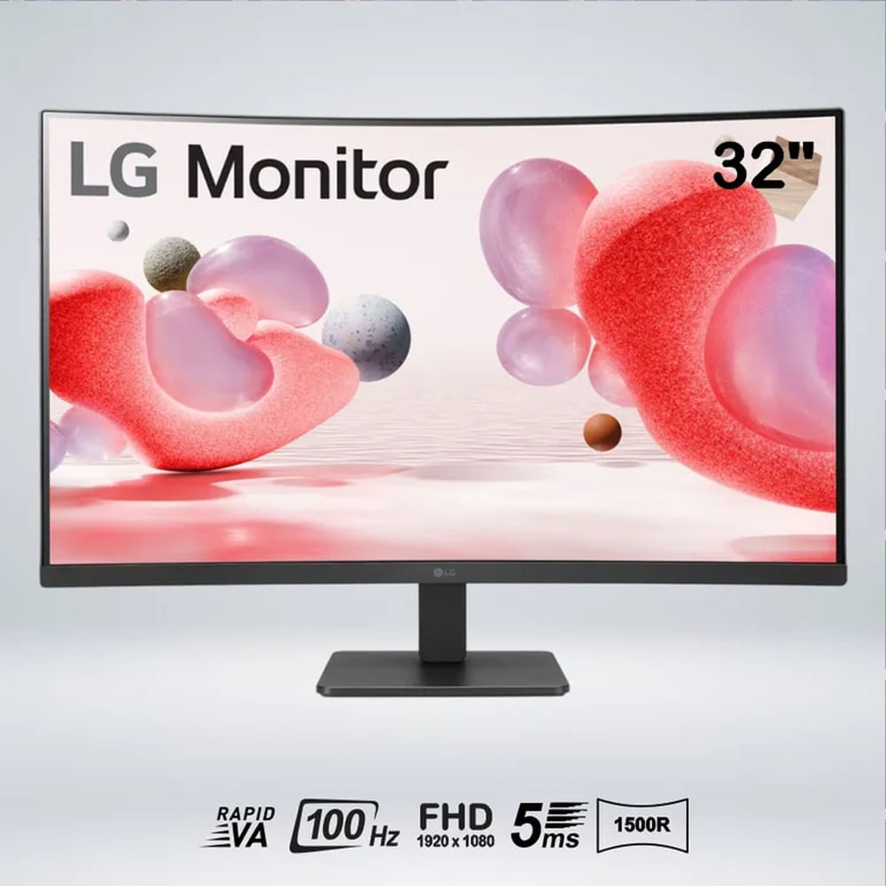 MONITOR CURVO LG 32MR50C FULL HD 32 "" VA 100HZ 5MS 1500R AMD