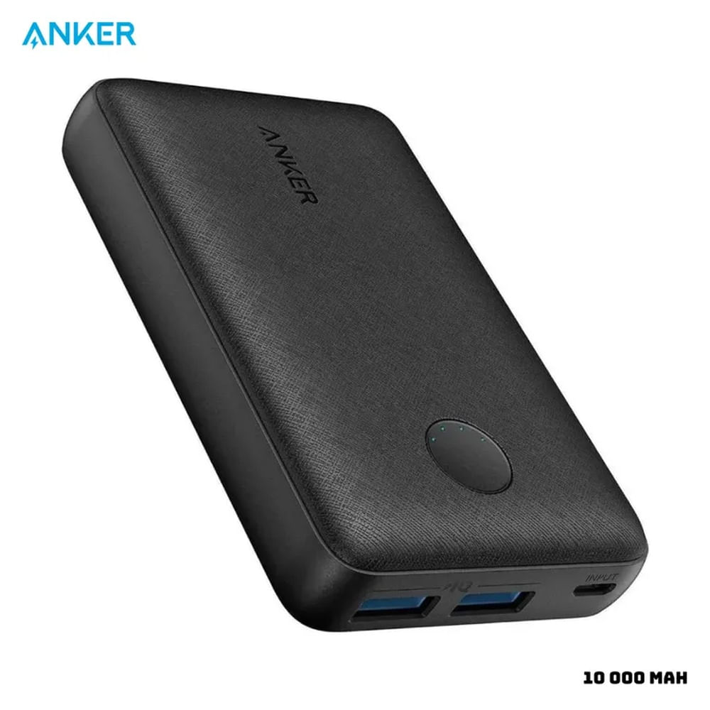 CARGADOR PORTATIL ANKER 10000 MAH 12W CARGA RAPIDA - NEGRO