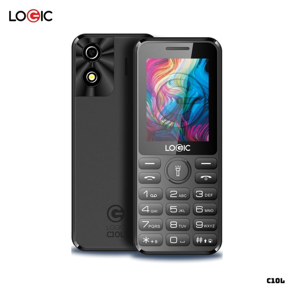 CELULAR BASICO LOGIC C10L 4G DUAL SIM - NEGRO