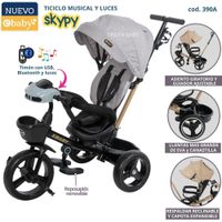 TRICICLO MUSICAL CON LUCES SKYPY GRIS