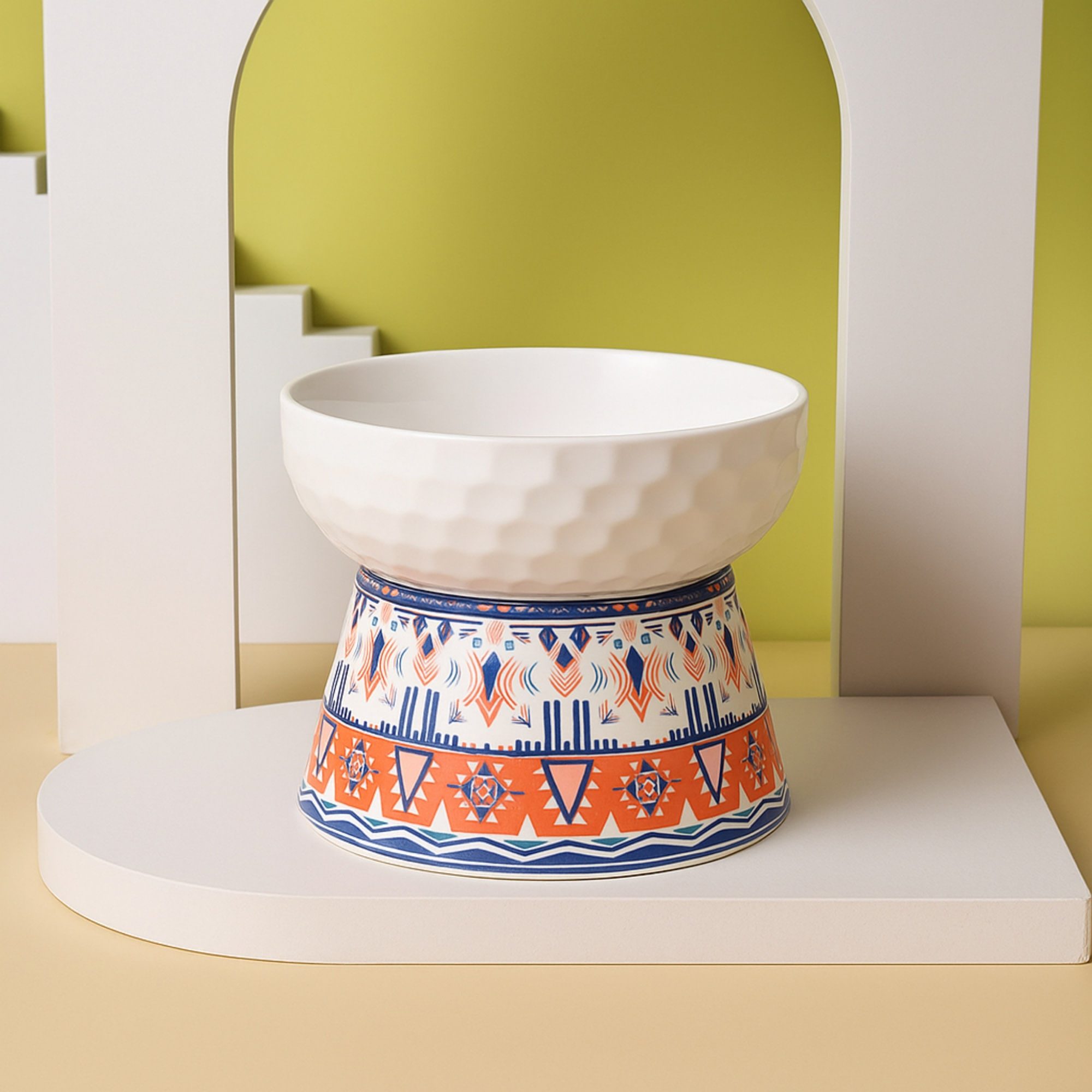 CeramiTribe Bowl Comedero Elevado de Cerámica