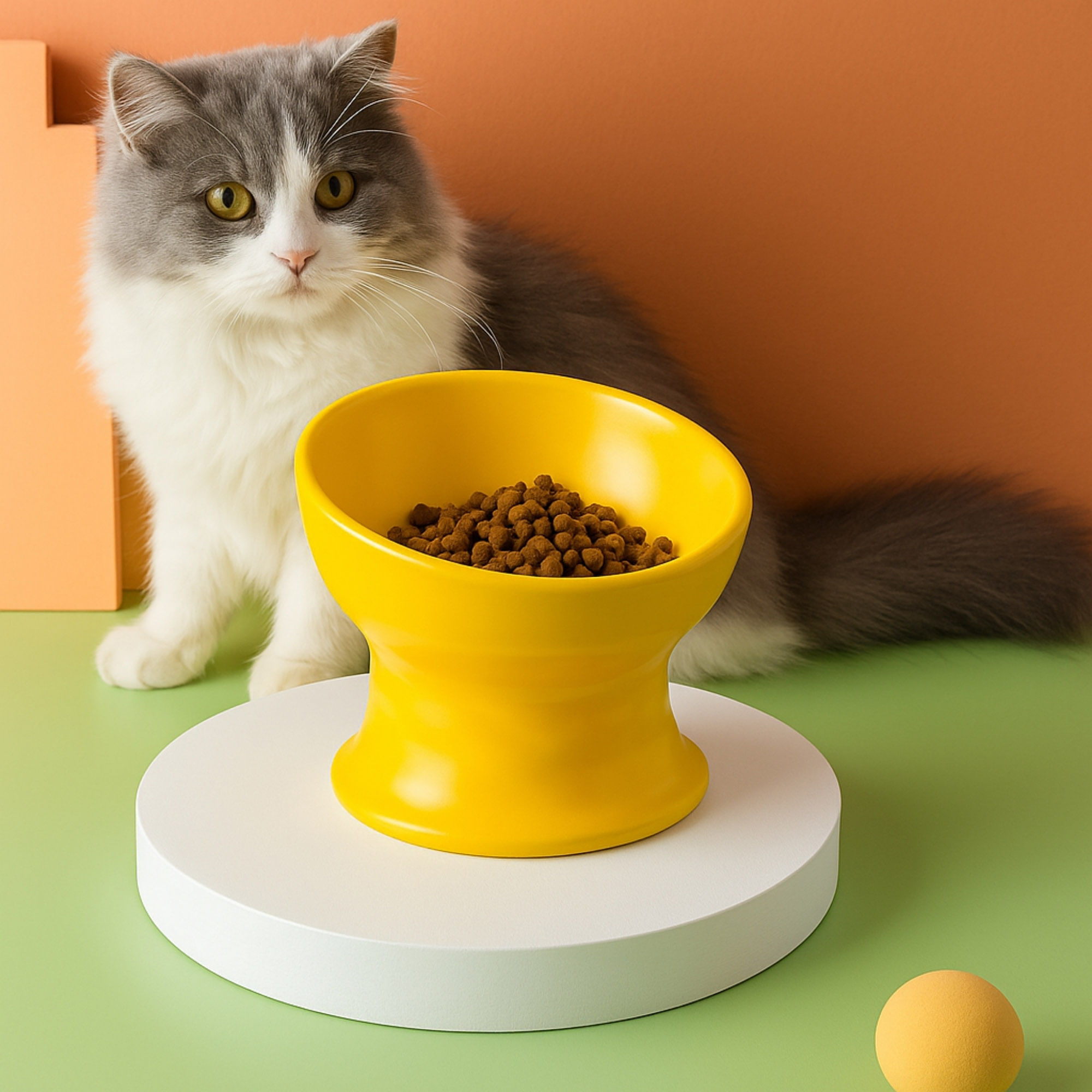 TwistBowl Comedero Elevado de Cerámica