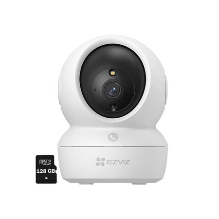 Cámara Wifi Inalámbrica H6C PRO 3K 5Mp Ezviz Gira 360 Micro SD 128Gb