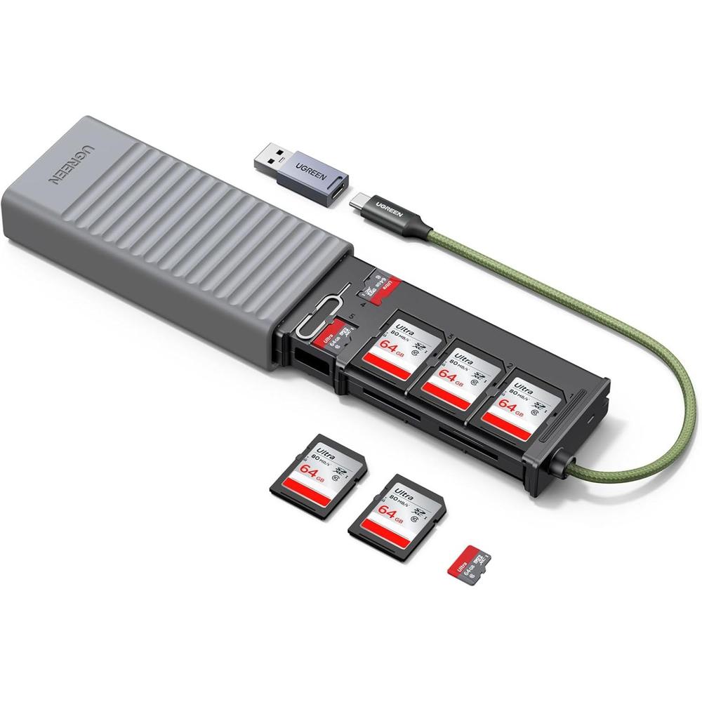 Lector de tarjetas SD con USB-C y USB-A 2 x SD y TF 5Gbps iPhone 17 Ugreen CM856 - 55899