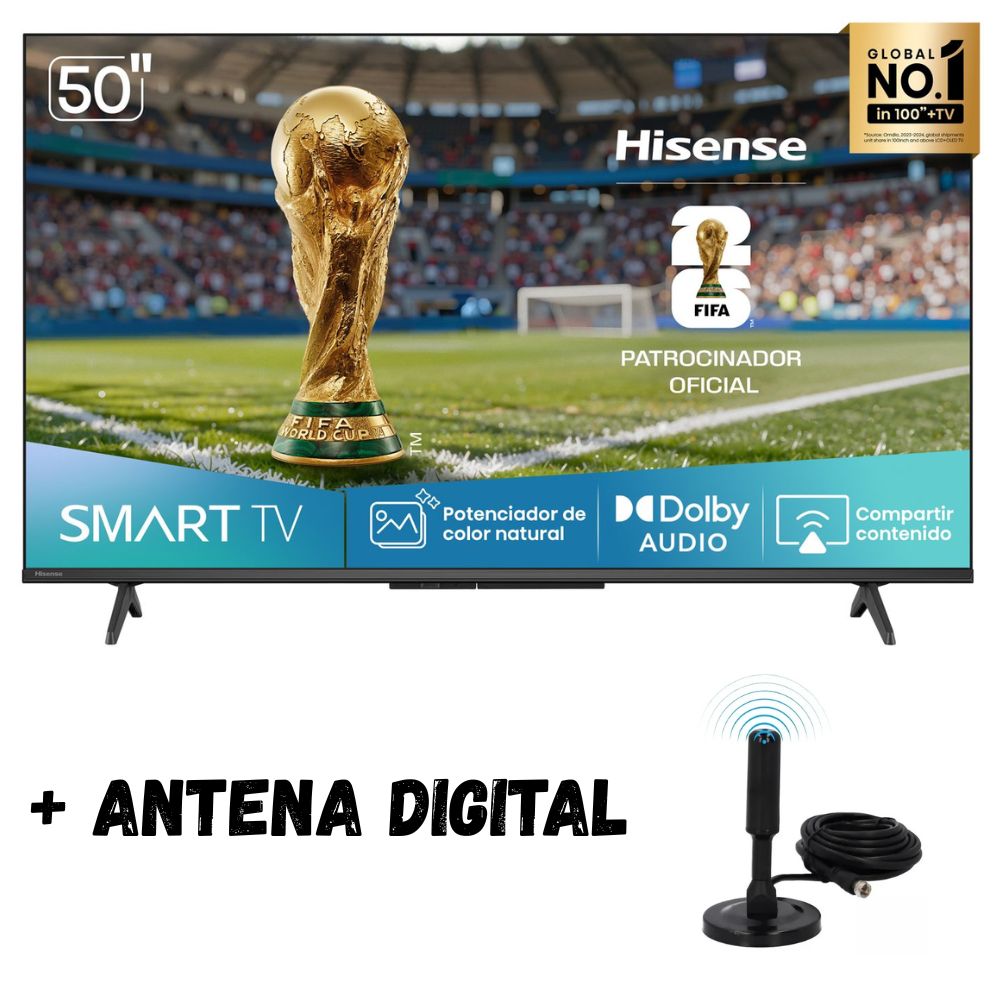 Televisor Hisense 50'' VIDAA UHD 4K 50A4NV 2025 - ANT