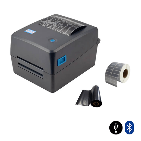 Impresora etiquetas transferencia térmica códigos barra USB Bluetooth 110mm TT424B