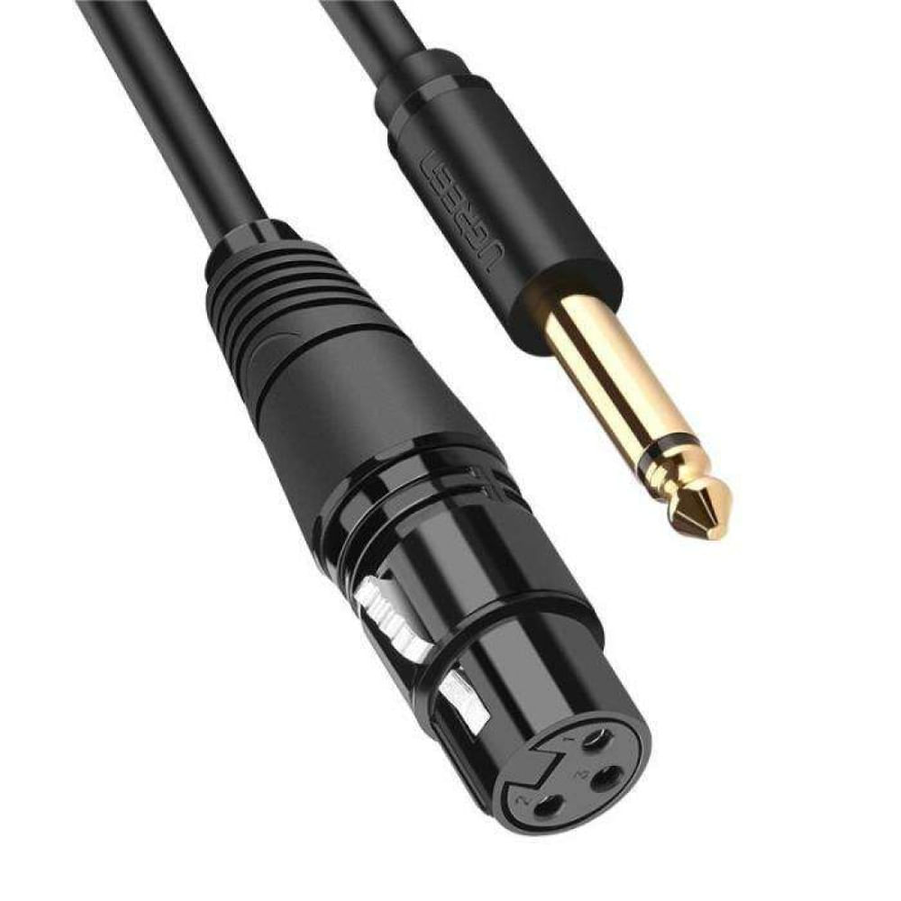 Cable de Audio Micrófono XLR Hembra 6.35mm Macho 5m Ugreen AV131 20721