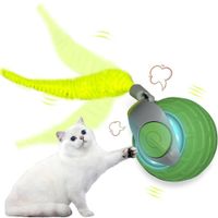 Pelota Inteligente Para Gatos Con Cola, Juguete Interactivo Recargable Azul