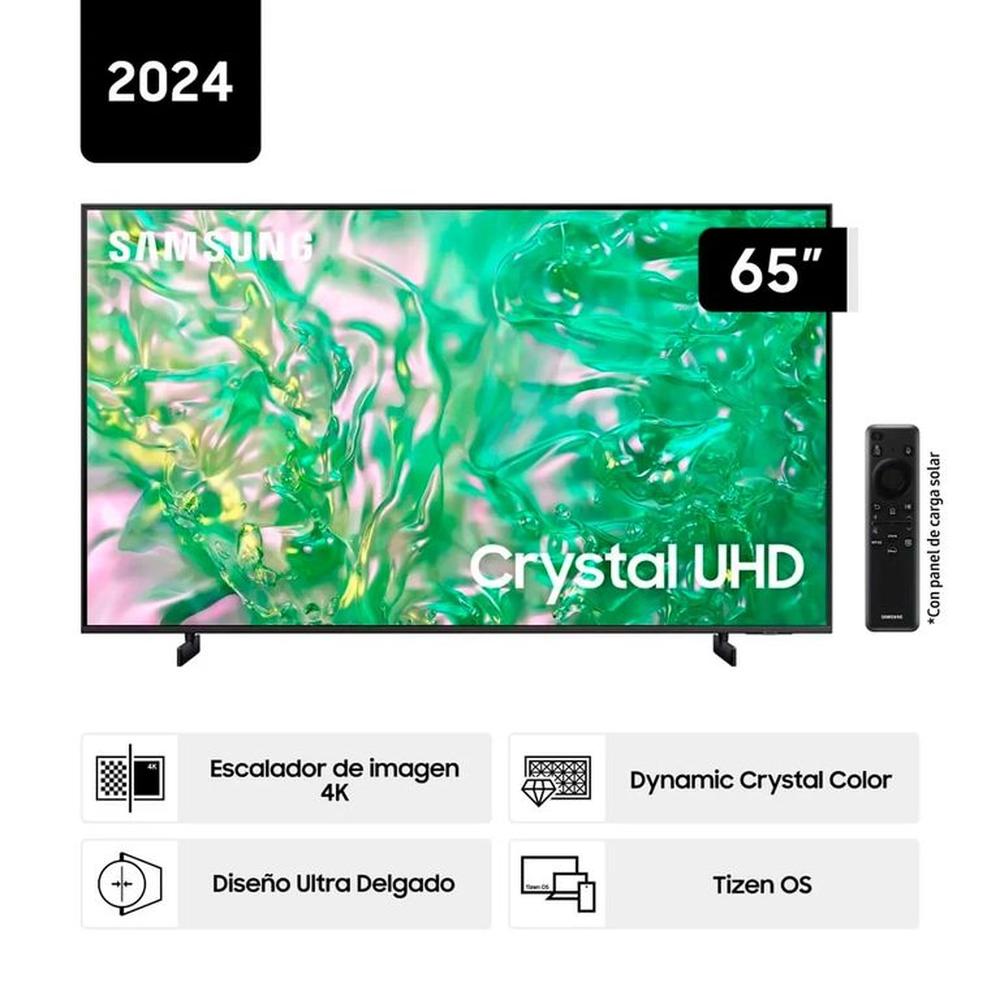 Televisor Crystal 65 UHD 4K Smart TV Tizen OS Samsung UN65DU8200GXPE