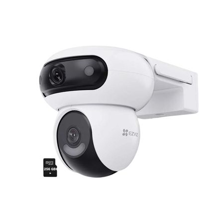 Cámara H90 Dual 4MP - 4MP Ezviz Binocular WiFi Gira 360 Exterior SD 256GB