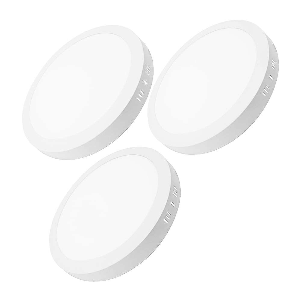 Pack x3 Focos panel LED KLISMAN 40W Luz blanca