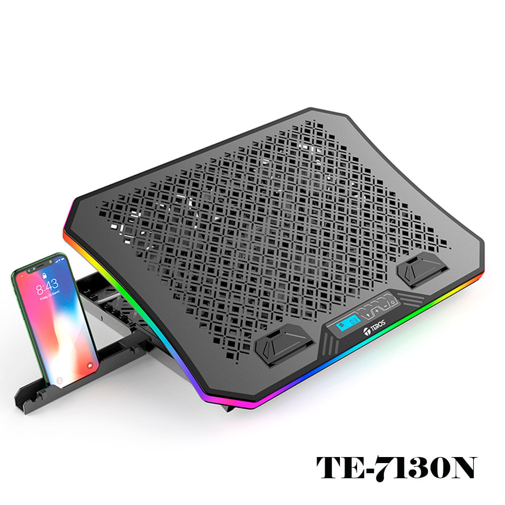 Cooler TEROS TE-7130N compatible con notebooks de hasta 15.6 3 fan de 11 cm