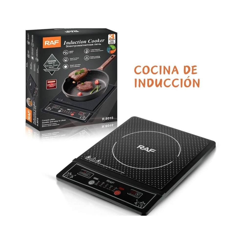 Cocina de Inducción con plato de Cerámica 2000 w