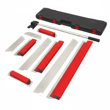 KIT DE 3 PALETAS EMPASTADORAS PVC ACERO