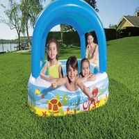 Piscina inflable Infantil con Parasol 140x140x114 cm