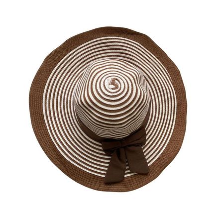 Sombrero de Playa Verano para Mujer Oasis Ajustable - Marron Marrón M