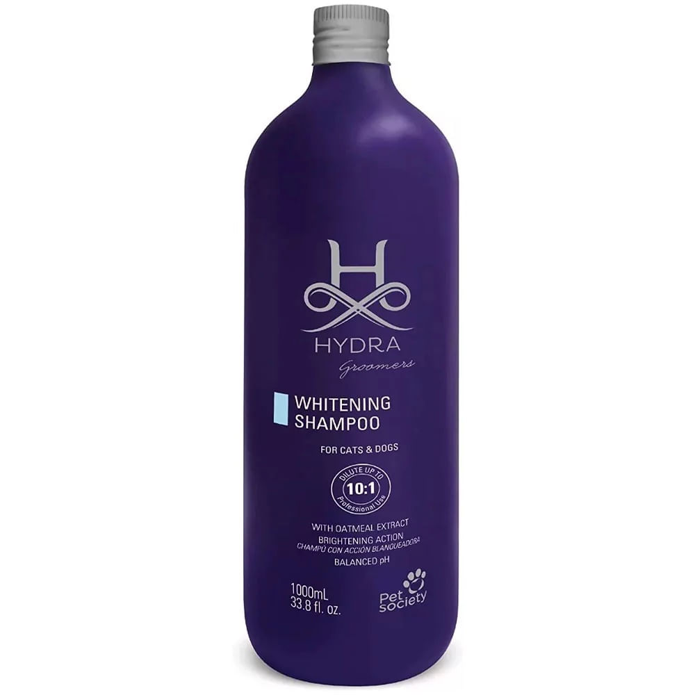 Hydra Whitening Shampoo 1000 ml Champu Blanqueador para Perros y Gatos
