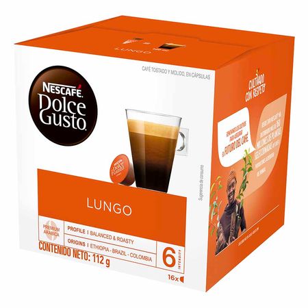 Café Lungo NESCAFÉ Dolce Gusto Caja 16 Cápsulas | plazaVea - Supermercado