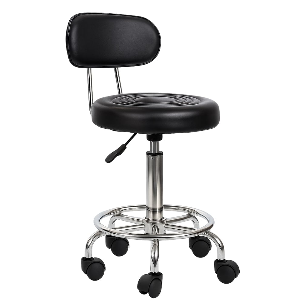 SILLA DE BAR GIRATORIA - WORK CR NEGRO