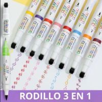 SET DE 8 LAPICEROS ROLLER 3 EN 1