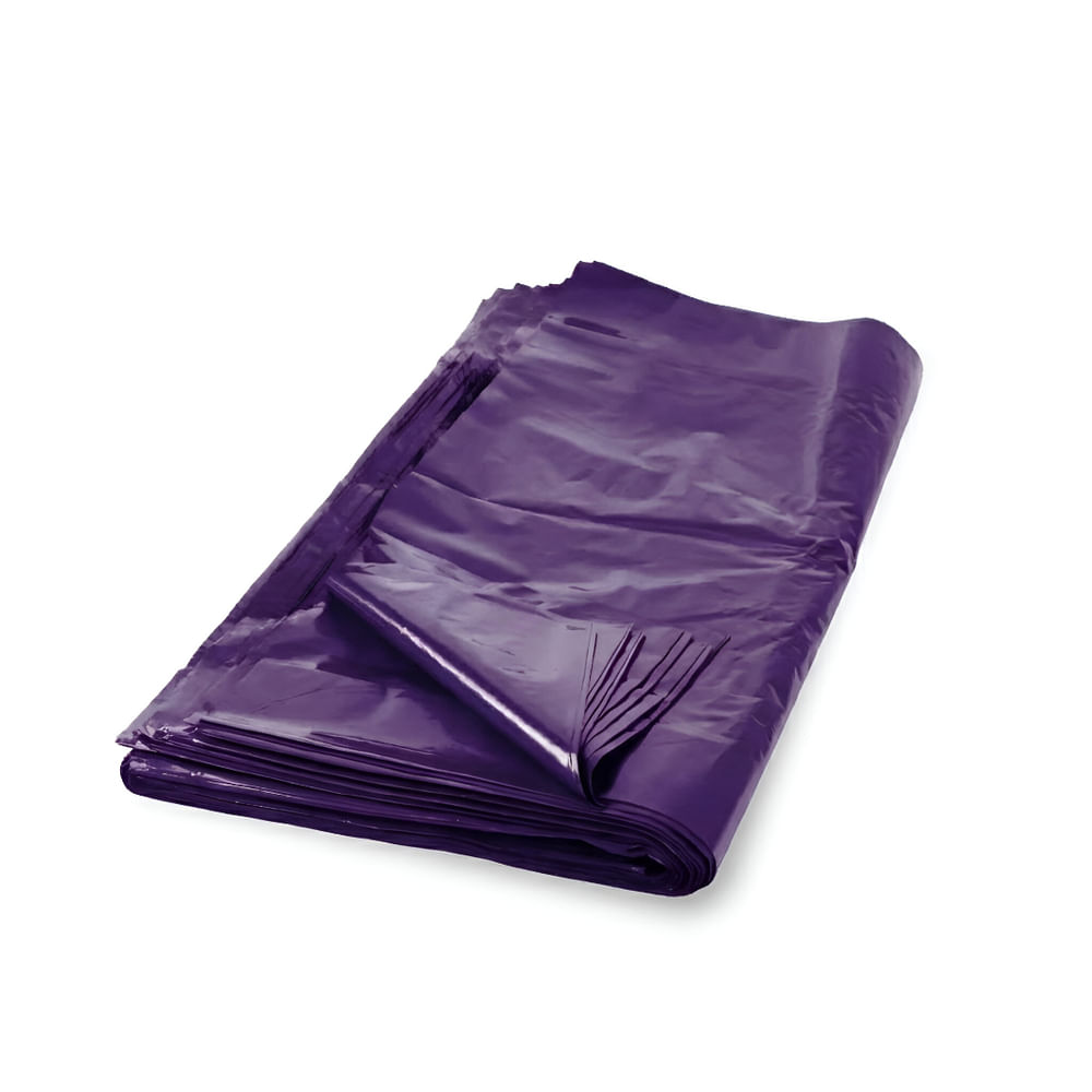 BOLSA MORADA DE POLIETILENO 140 LT 36'' x 40'' x 3 u x 100 Unid