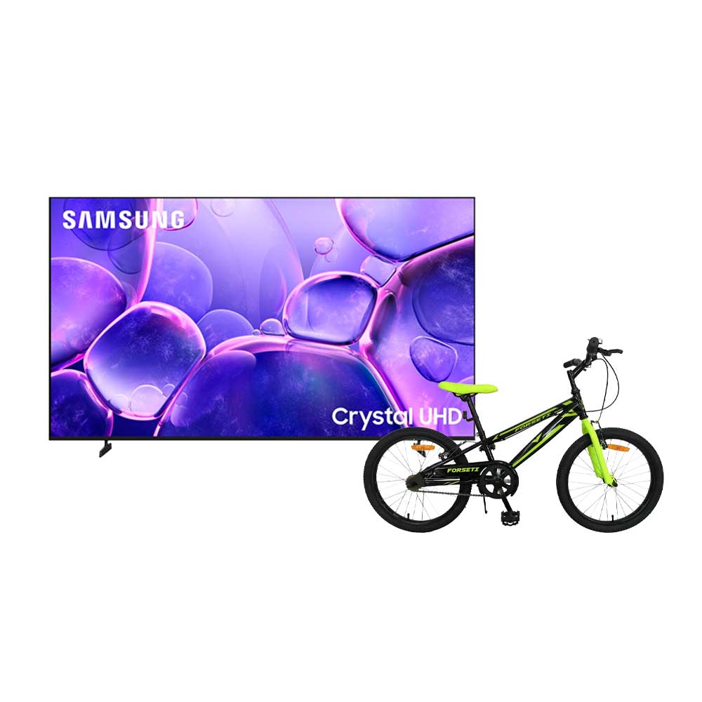 Pack Smart TV SAMSUNG LED 85"" 4K UN85U8000FGX + Bicicleta Aro 20 negra JUMP JUMP JUMP