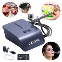 Kit Aerógrafo Profesional Multiuso Gris Perlado Exclusivo