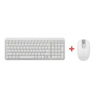 COMBO TECLADO Y MOUSE LOGITECH K250 MOUSE M196 BT INALÁMBRICO BLANCO