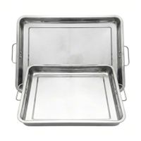 Bandejas de Acero Inoxidable para Horno y Cocina 2 piezas