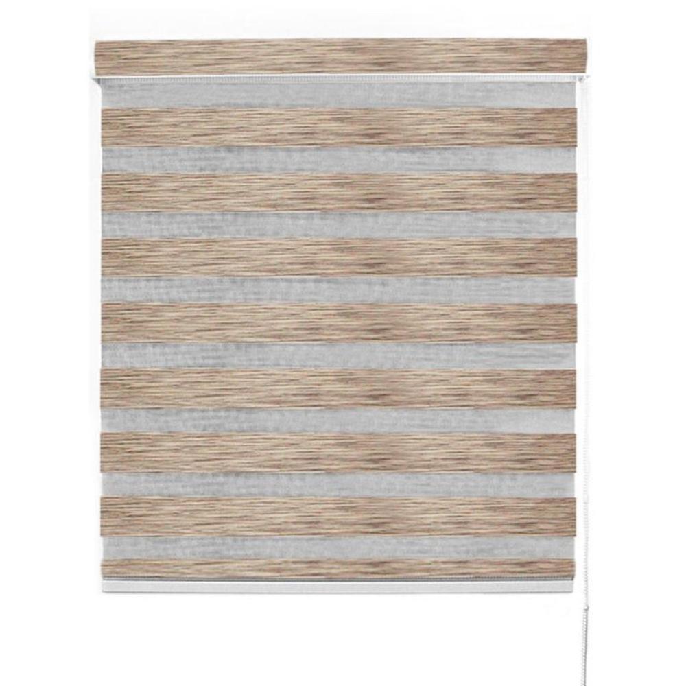 Cortina Roller Duo Superior Madera Ancho 200cm x Alto 120cm