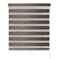 Cortina Roller Duo Premium Screen Marrón Ancho 190cm x Alto 130cm