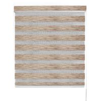 Cortina Roller Duo Superior Madera Ancho 130cm x Alto 200cm