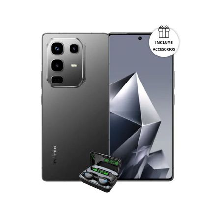 Celular Infinix Note 50 Pro 4G 8RAM-256GB Color Negro + Audifonos De Regalo Celular Infinix Note 50 Pro 4G 8RAM-256GB Color Negro CON Audifonos De Regalo