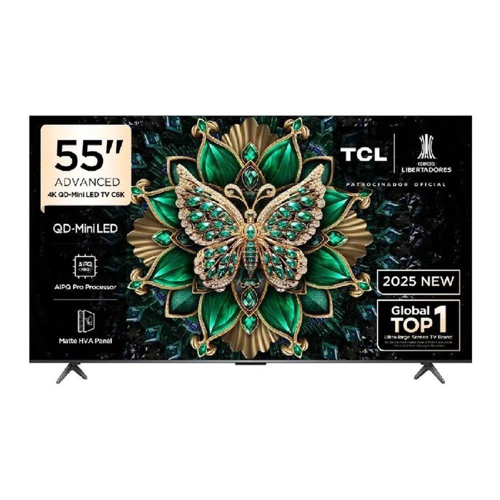 Televisor TCL 55 QD MINI LED 4K UHD Año 2025 Google TV 55C6K