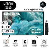 Televisor Samsung 43 Pulg  QLED Smart UHD 4K Vision Ai QN43Q7FAAGX Modelo 2025