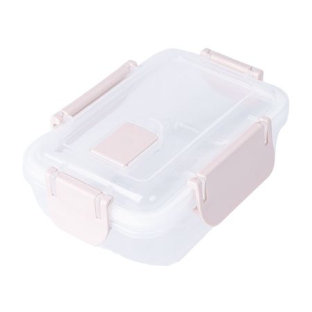 Taper hermético Rectangular con valvula 800ml Orange