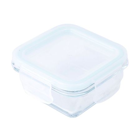 Taper de Vidrio Cuadrado Hermético 150ml Orange