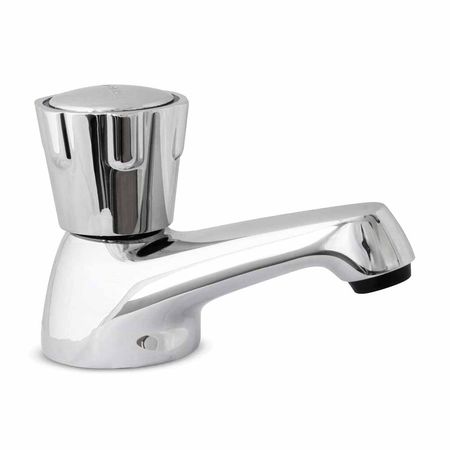 Llave de Lavatorio Trebol Eco Grande Baja Plata Cromada