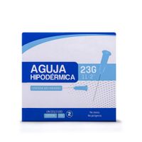Aguja Hipodérmica Estéril 23 G X 1 1/2"" CAJA 100 UND