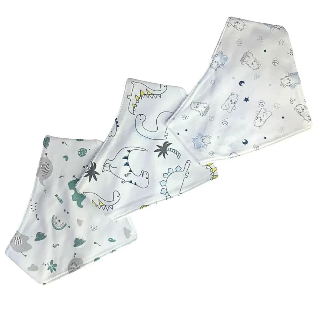 Pack 3 Babero Bandana para Bebé niño