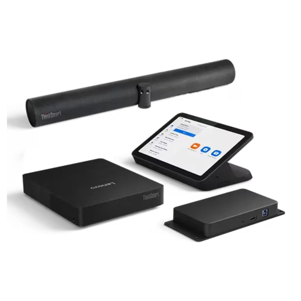 Kit ThinkSmart Lenovo con barra de sonido 180 y Windows 11 IoT - Conectividad optimizada y diseño c