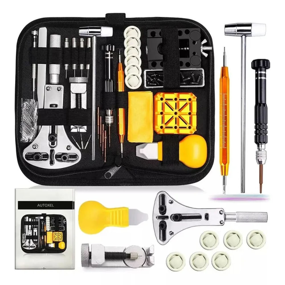 Kit Completo Para Relojería Reparaciónmantenimiento 155pzs