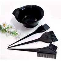 Kit Set Juego De Brochas Y Aplicador Tinte Cabello Reusable - 4 piezas