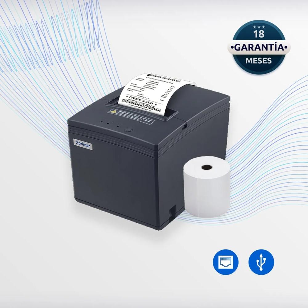 Impresora Ticketera Térmica Usb Lan 80mm XPRINTER para Factura Electrónica E200L