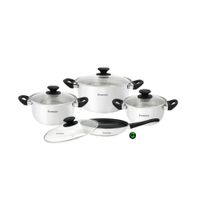 Juego de ollas FINEZZA Acero Inoxidable FZ-1053TS-IN 8 Pzas