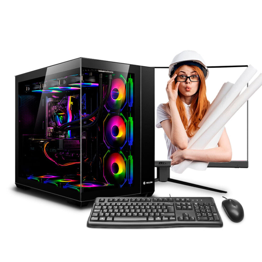 COMPUTADORA INTEL CORE I9 14900K 32GB DDR5 1TB 27VA RTX5080 16GB PC INGENIERÍA MI PC LISTA MIPCLISTA