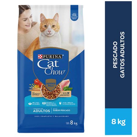 Alimento para Gatos CAT CHOW Adulto Sabor Pescado Bolsa 8kg