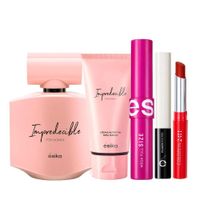 Impredecible Perfume de Mujer con Crema Manos y Maquillaje x3