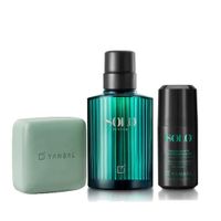 Solo Perfume de Hombre con Jabon en Barra y Deo Roll on