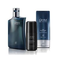 OHM Black Perfume de Hombre con After Shave y Desodorante